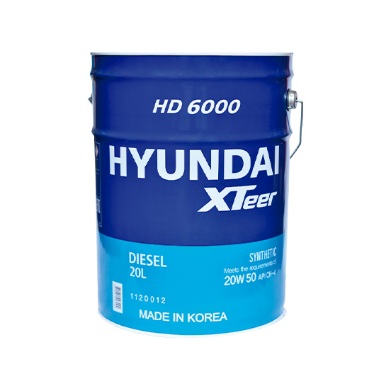 aceite 20w50 hd 6000 ch-4 hyundai xteer 20lt hyundai