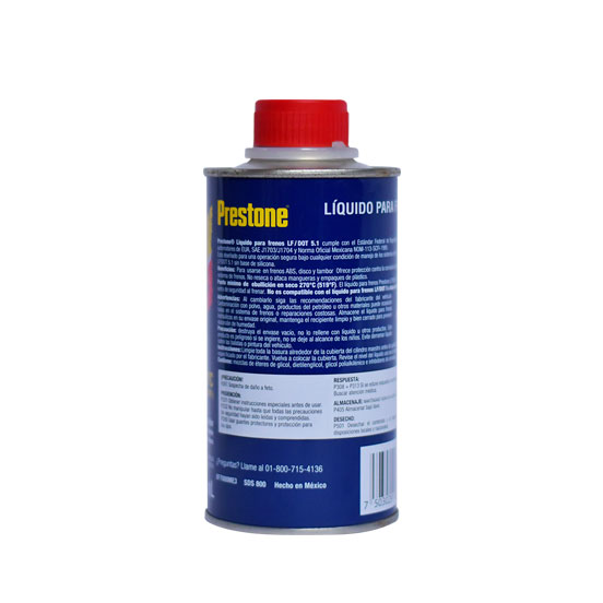 liquido de freno dot5.1 350ml prestone posición 2